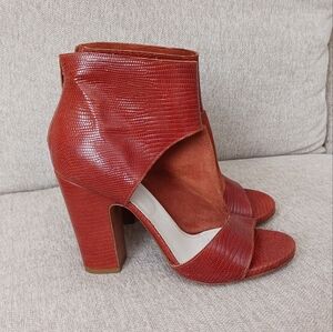 Maison Martin Margiela Paris brown embossed leather shoes